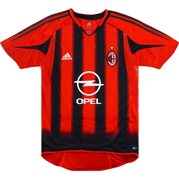 Tailandia Camiseta AC Milan 1ª Retro 2004 2005 Rojo